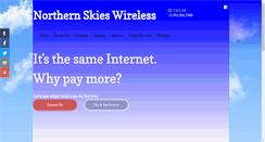 Desktop Screenshot of northernskiesnd.com