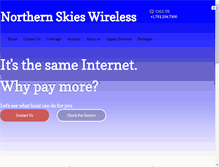 Tablet Screenshot of northernskiesnd.com